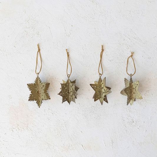 3D Snowflake Ornament Objects & Accents