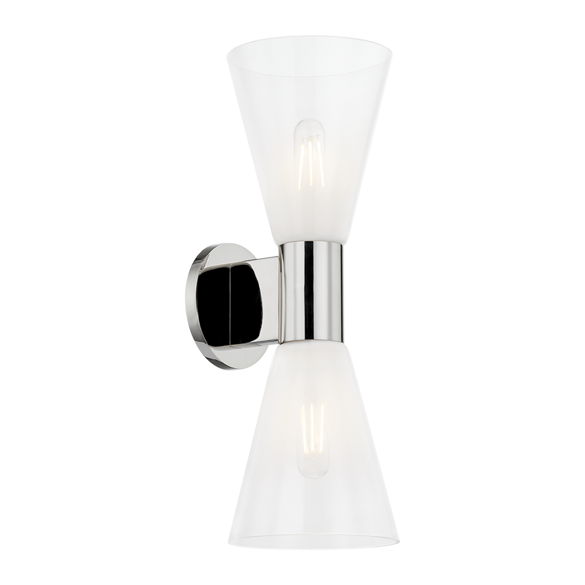 Alma Wall Sconce Large Wall Sconce Polished Nickel