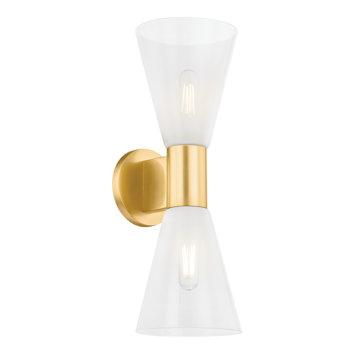 Alma Wall Sconce Large Wall Sconce Aged Brass