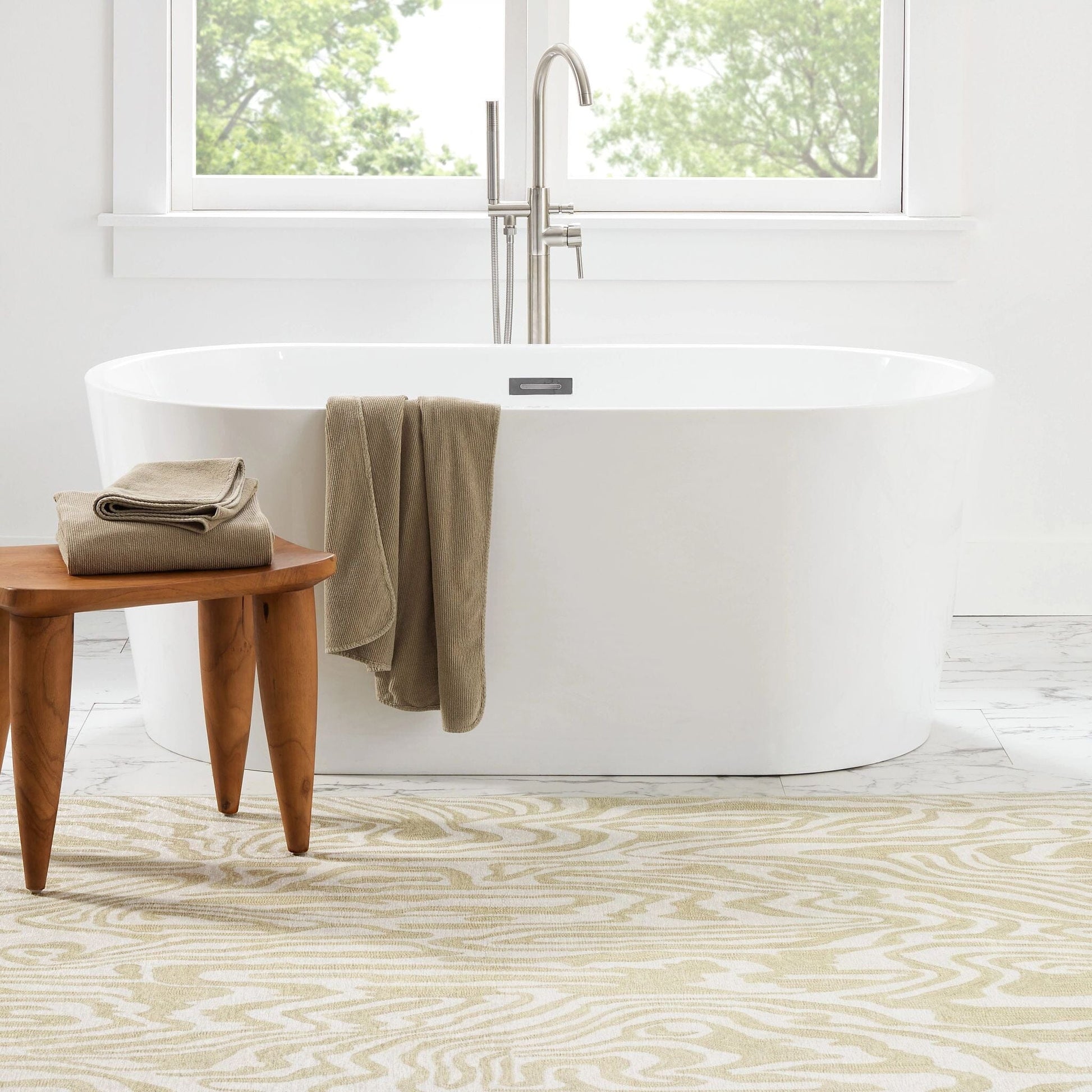 Amber Natural Machine Washable Rug Machine Washable Rug