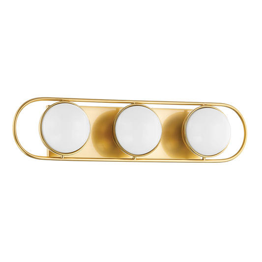 Amy Bath And Vanity Triple Bath and Vanity Aged Brass