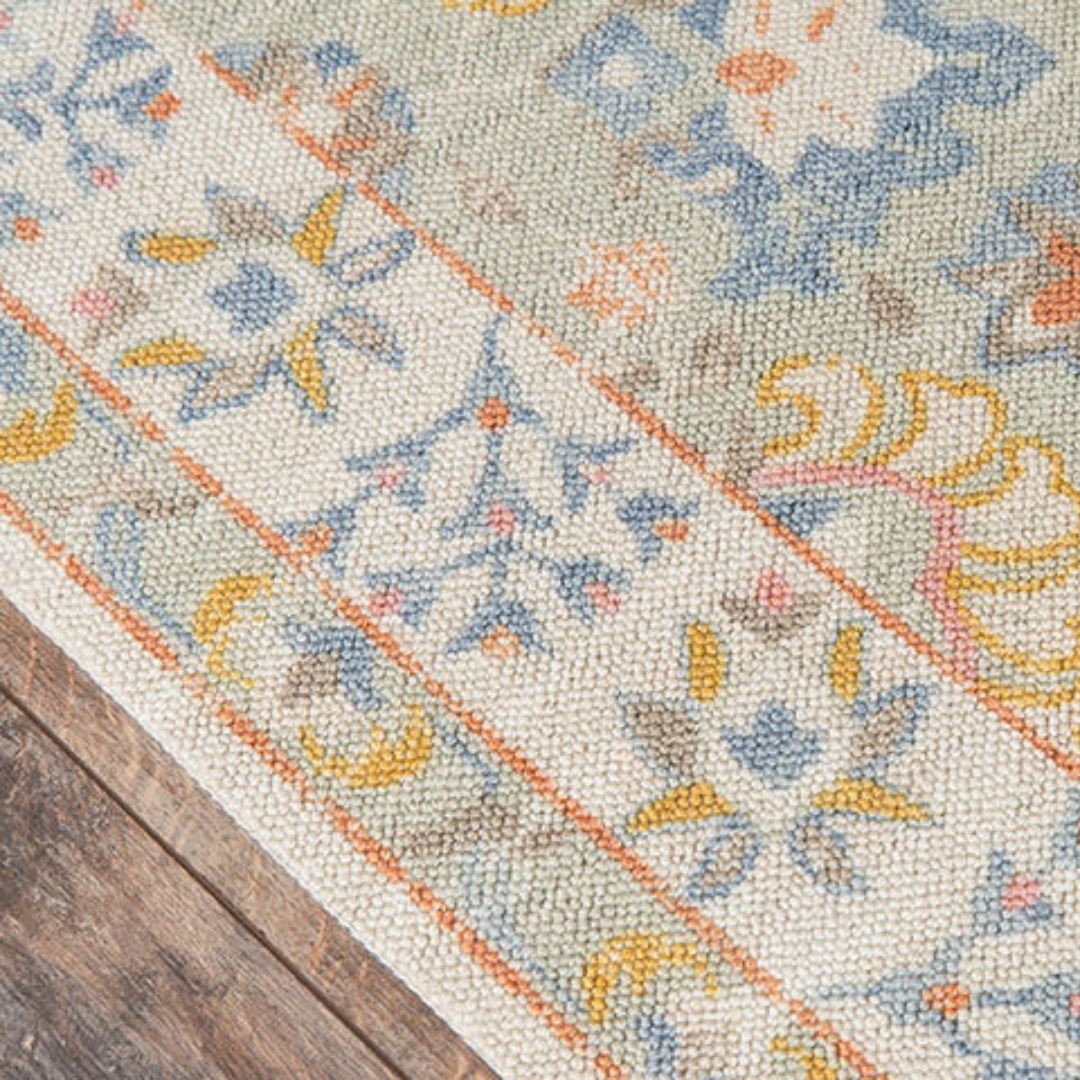Anna Light Blue - Wool/Nylon Rug Rugs