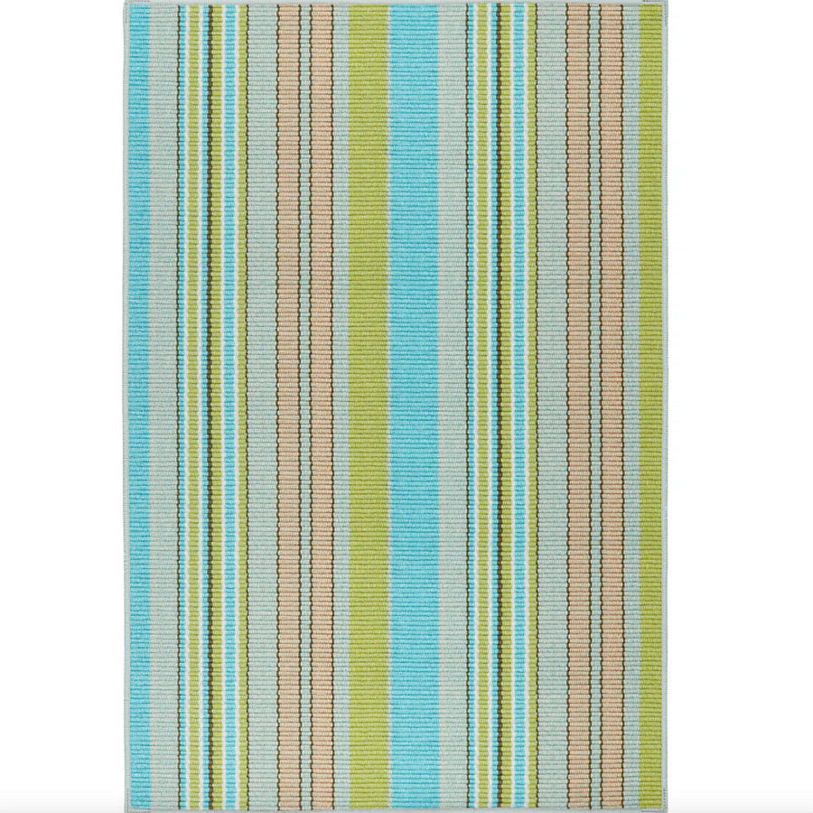 Aquinnah Ticking Multi Machine Washable Rug WASHABLE