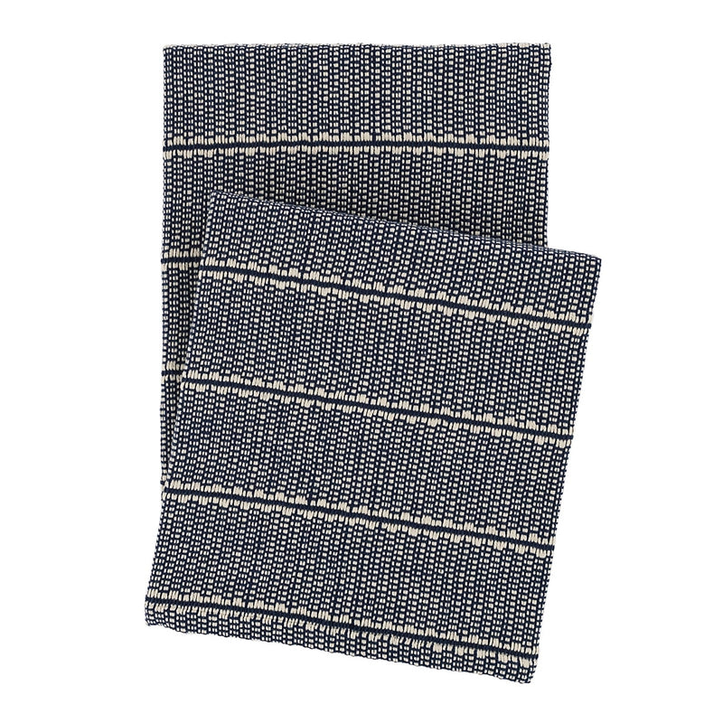 Archer Navy Woven Cotton Throw Throws
