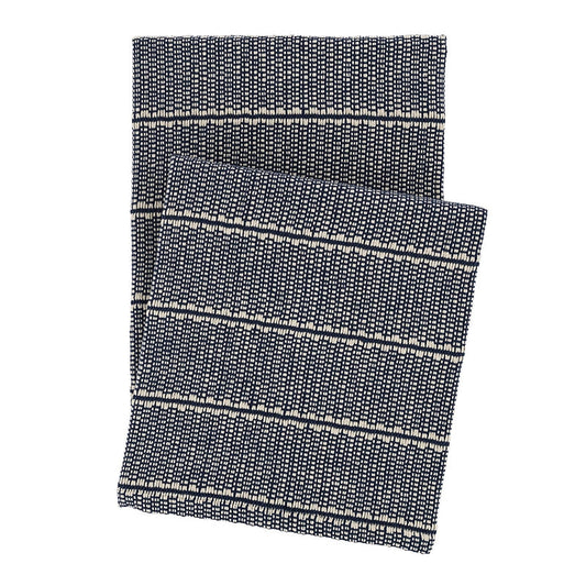Archer Navy Woven Cotton Throw Throws