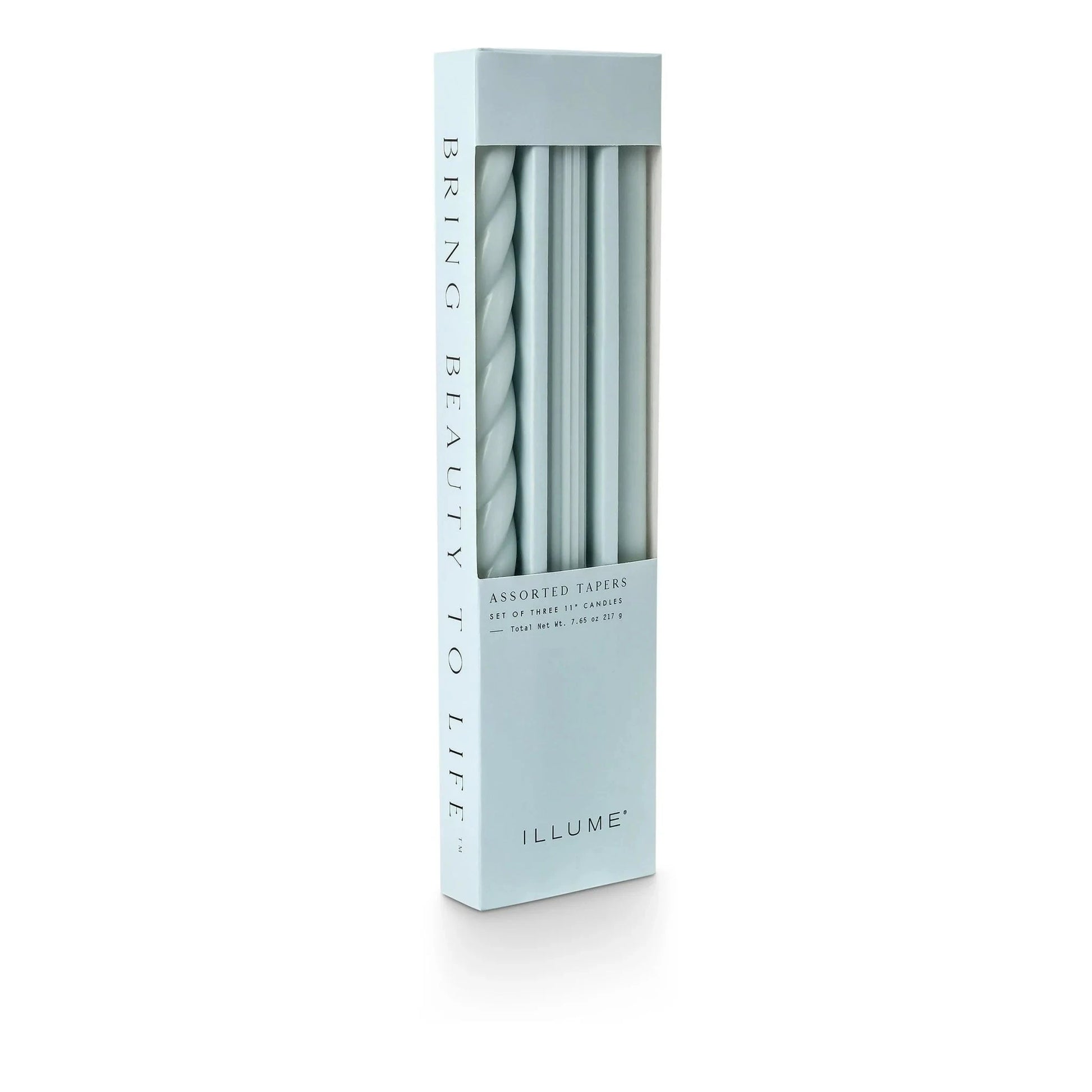 Assorted Light Blue Taper Candles & Home Fragrance