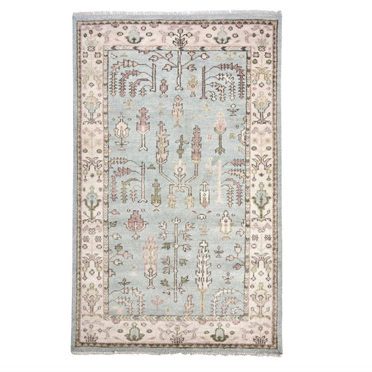 Athens Sky Hand-knotted Rug Rugs
