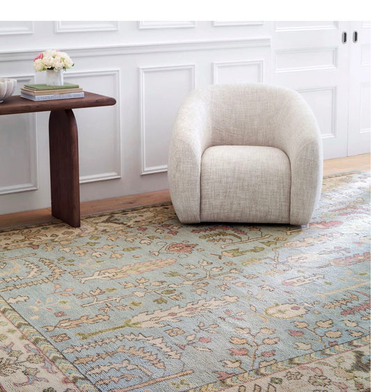 Athens Sky Hand-knotted Rug Rugs