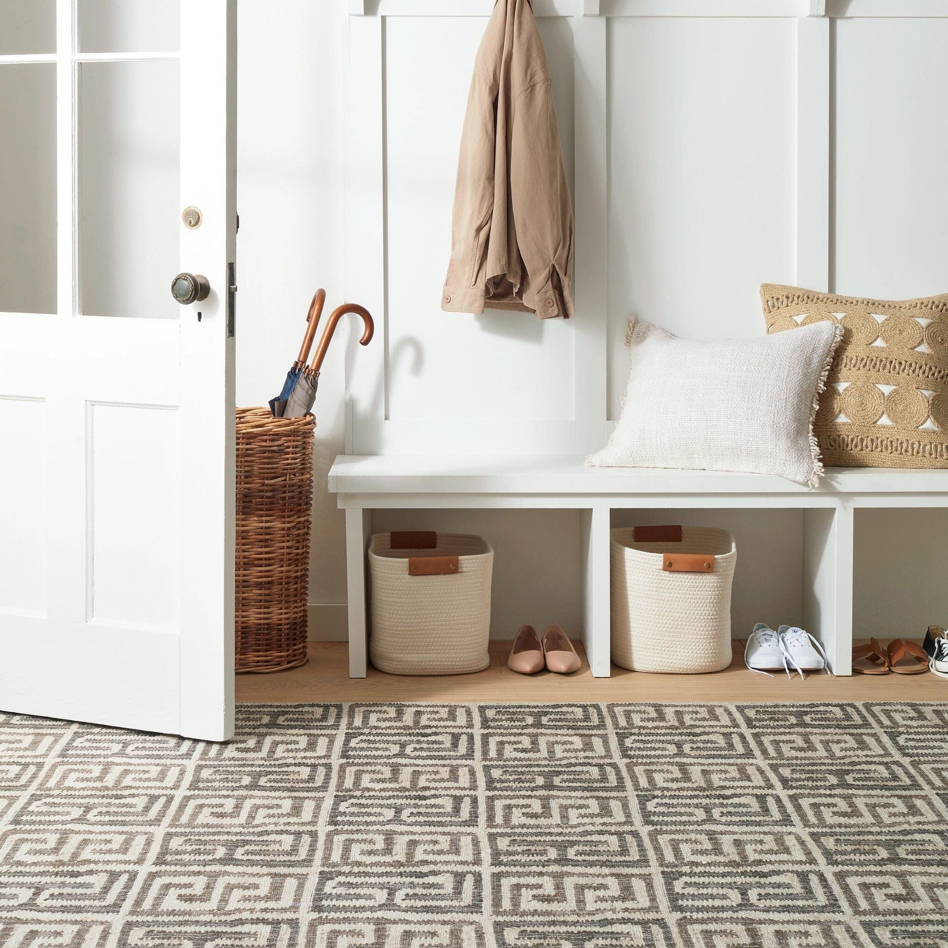 Auricula Natural Machine Washable Rug Machine Washable Rug