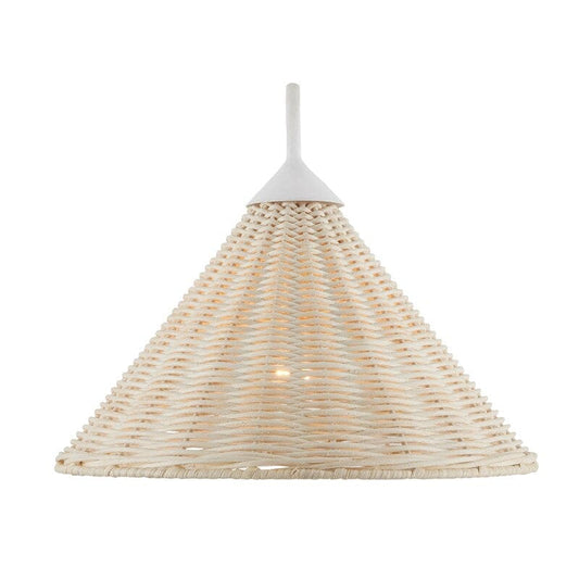Basket White Swing-Arm Sconce Wall Sconces