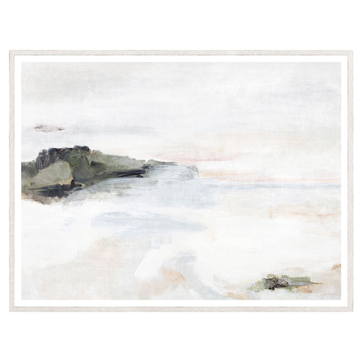 Bay Tides Framed Art Glass Framed