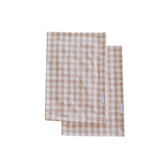 Beige Gingham Kitchen Dish Towel Kitchen
