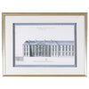 Blue Roof Facade VIII Framed Art
