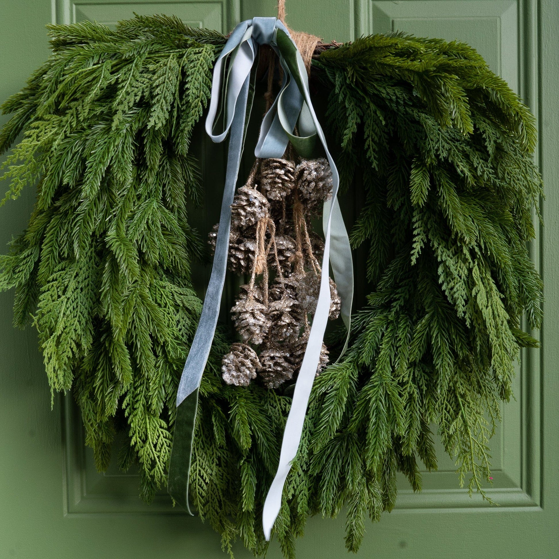 Blue Velvet Ribbon Objects & Accents