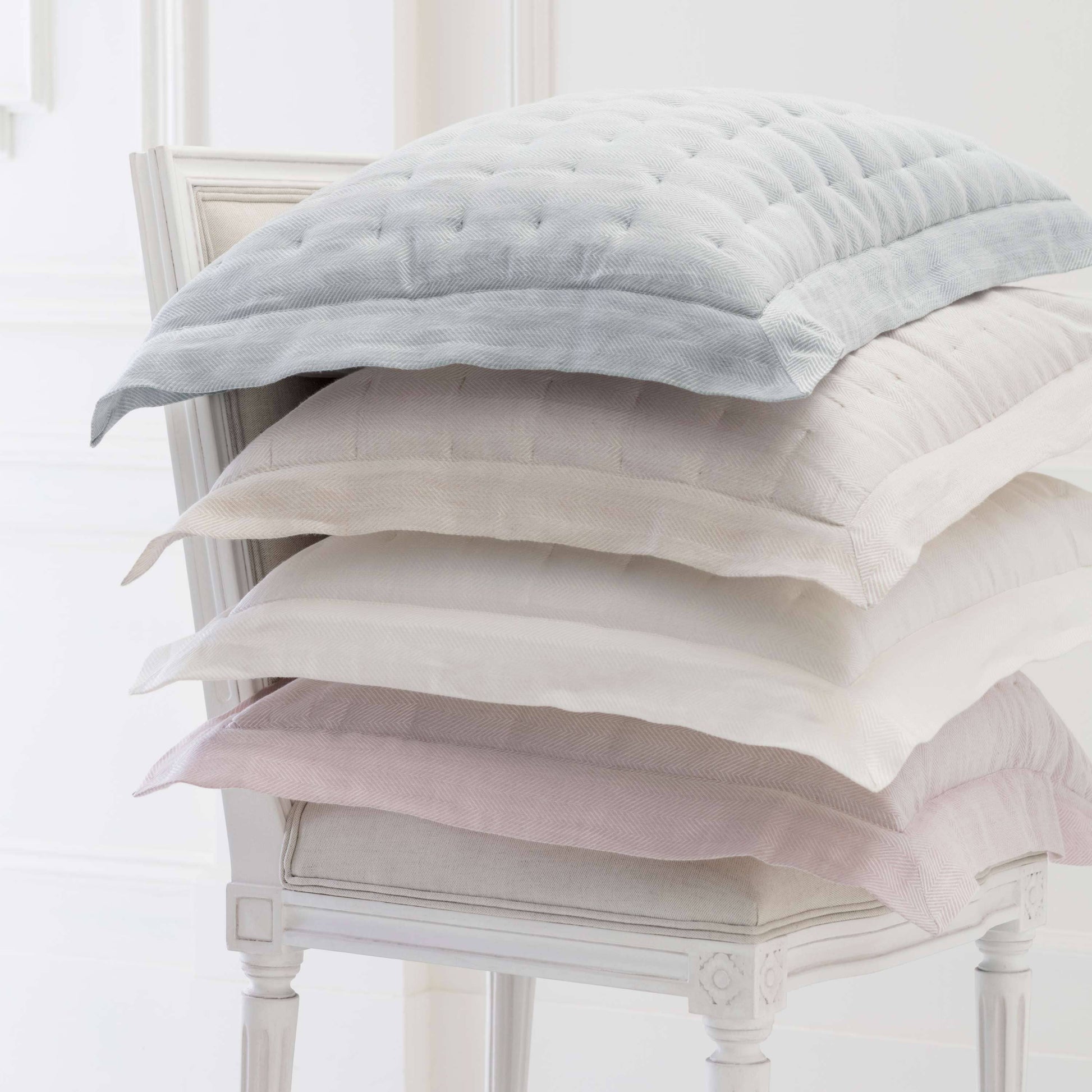 Brussels Ivory Quilted Sham Shams & Pillowcases