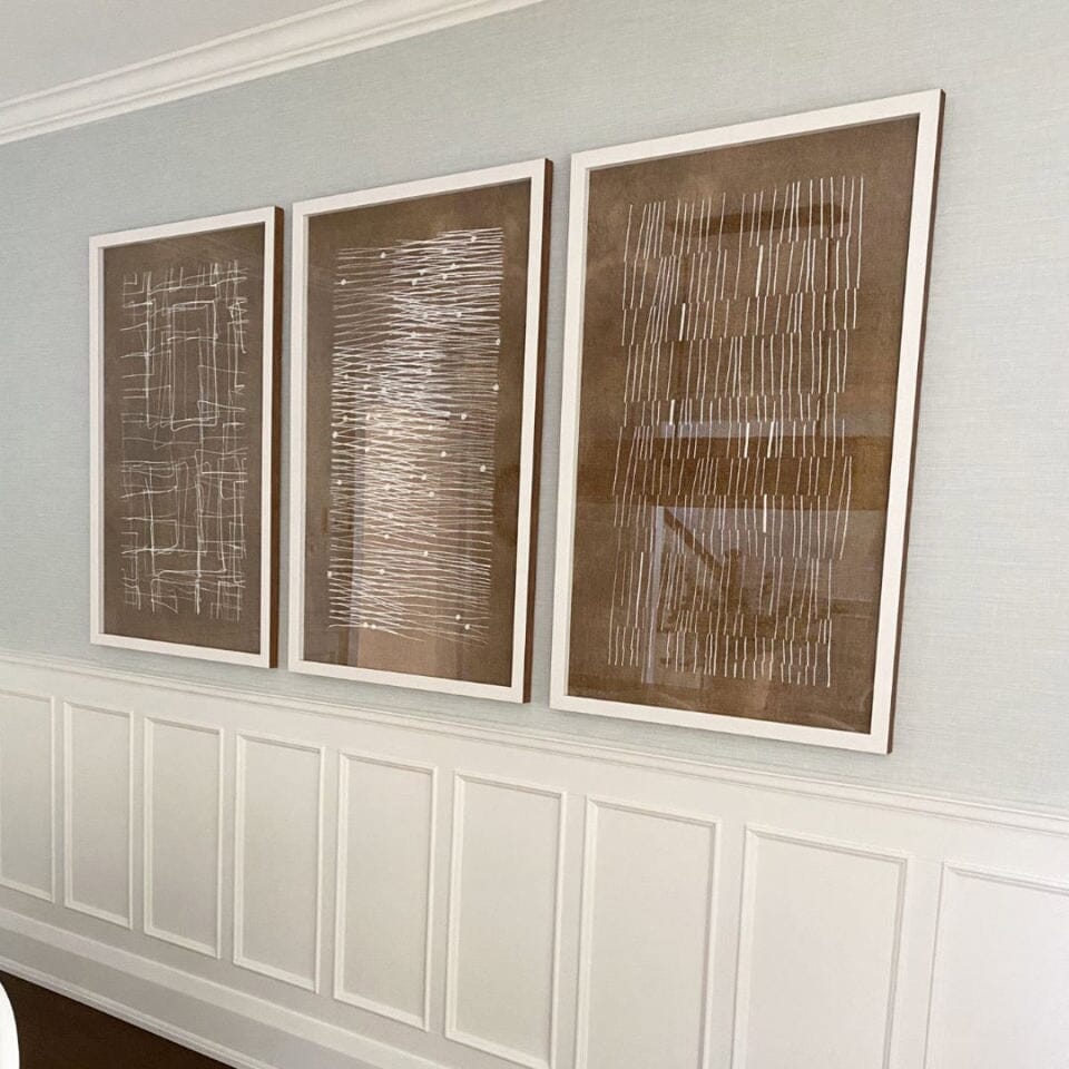 Burnt Umber Impressions I Framed Art