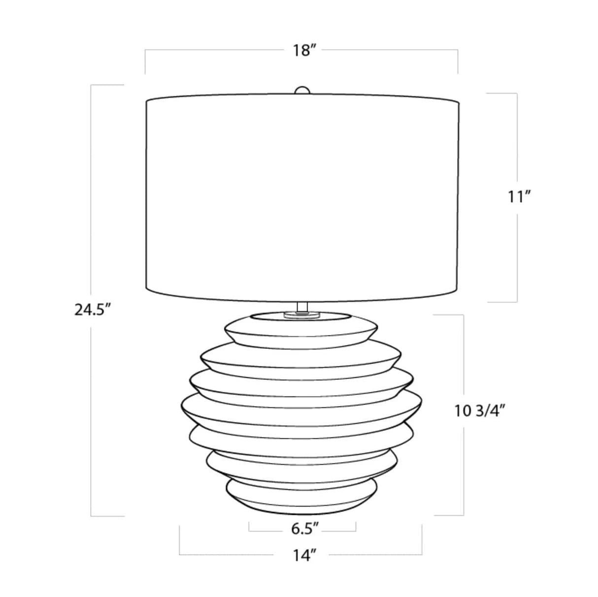 Canyon Ceramic Table Lamp Table Lamps