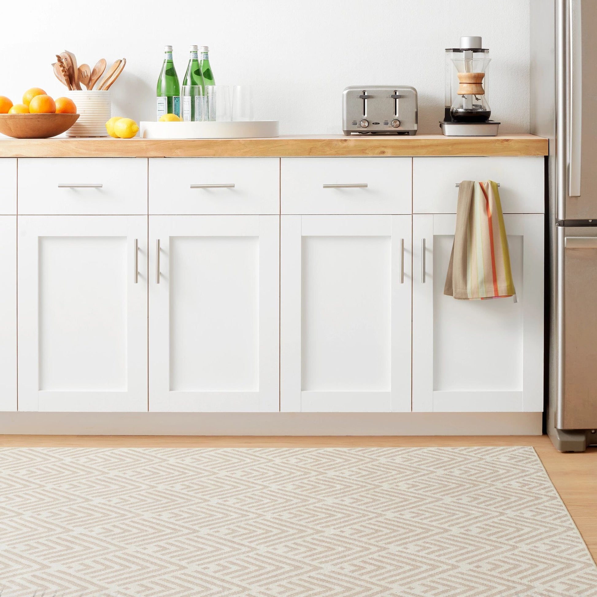 Cleo Cement Machine Washable Rug Machine Washable Rug