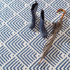Cleo Navy Machine Washable Rug Machine Washable Rug