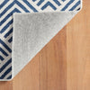 Cleo Navy Machine Washable Rug Machine Washable Rug