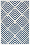 Cleo Navy Machine Washable Rug Machine Washable Rug