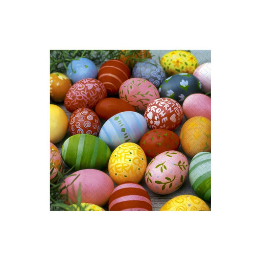Colourful Eggs Cocktail Napkins Linens