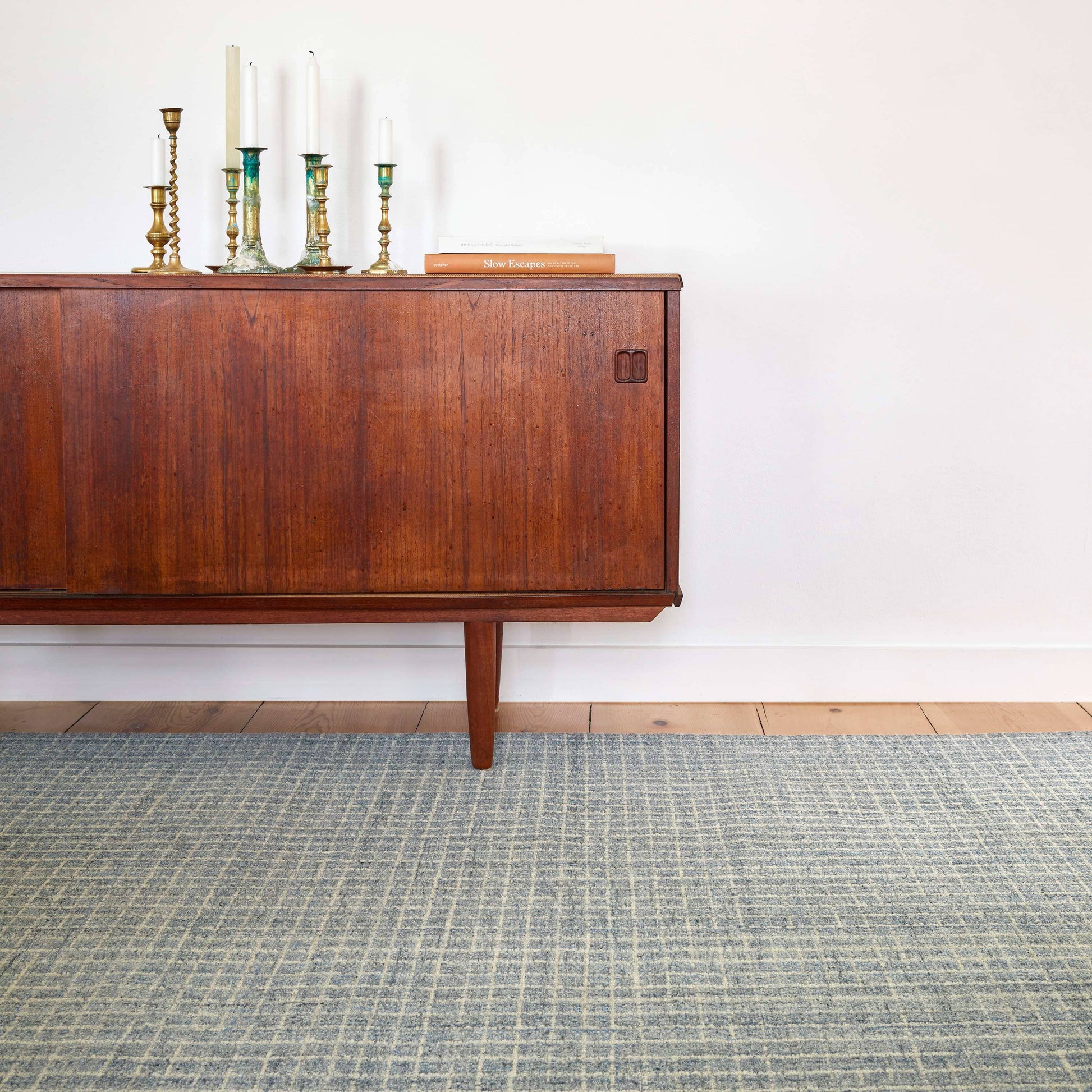 Conall Slate Hand Micro Hooked Wool Rug Rugs