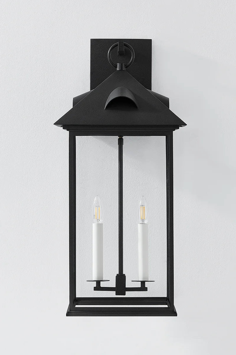 Corning Exterior Wall Sconce Double Large Exterior