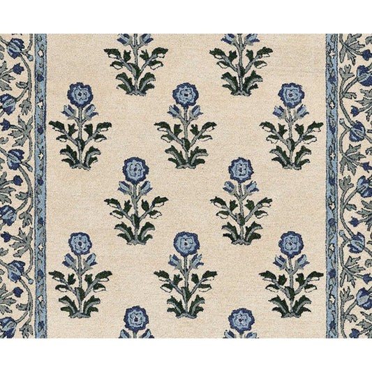Cotswold - Blue Wool/Nylon Rug Rugs