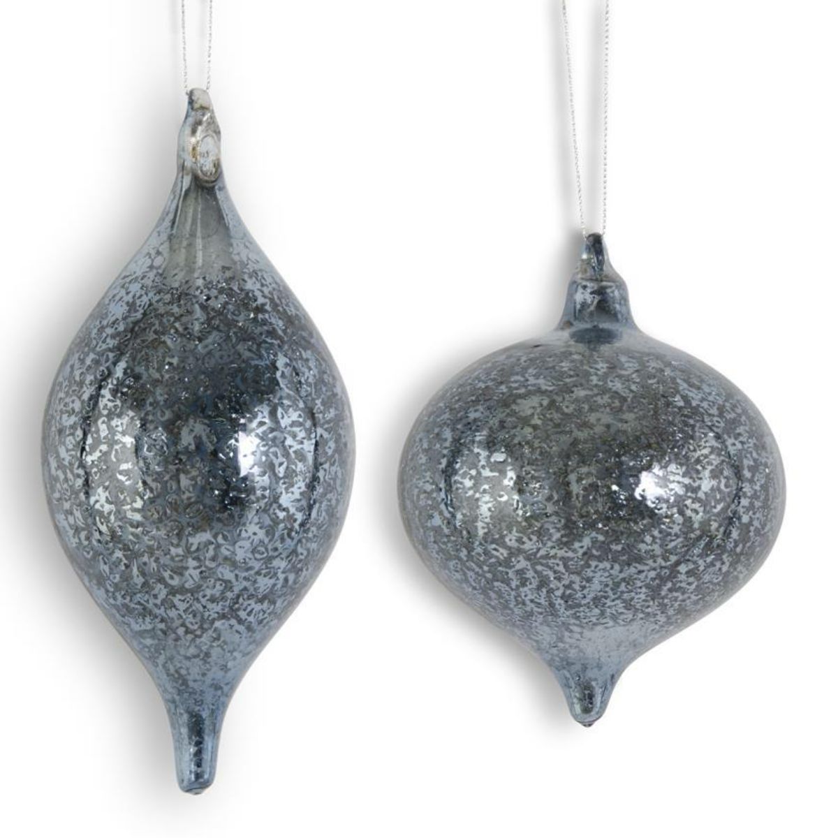 Dark Blue Mercury Glass Ornament Objects & Accents