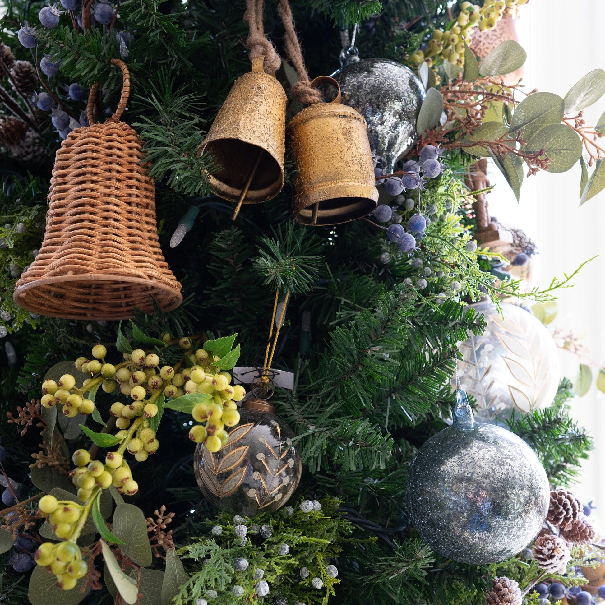 Dark Blue Mercury Glass Ornament Objects & Accents