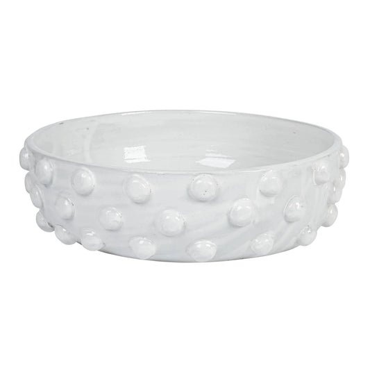 Decorative Terra Cotta Dotted Bowl Objects & Accents