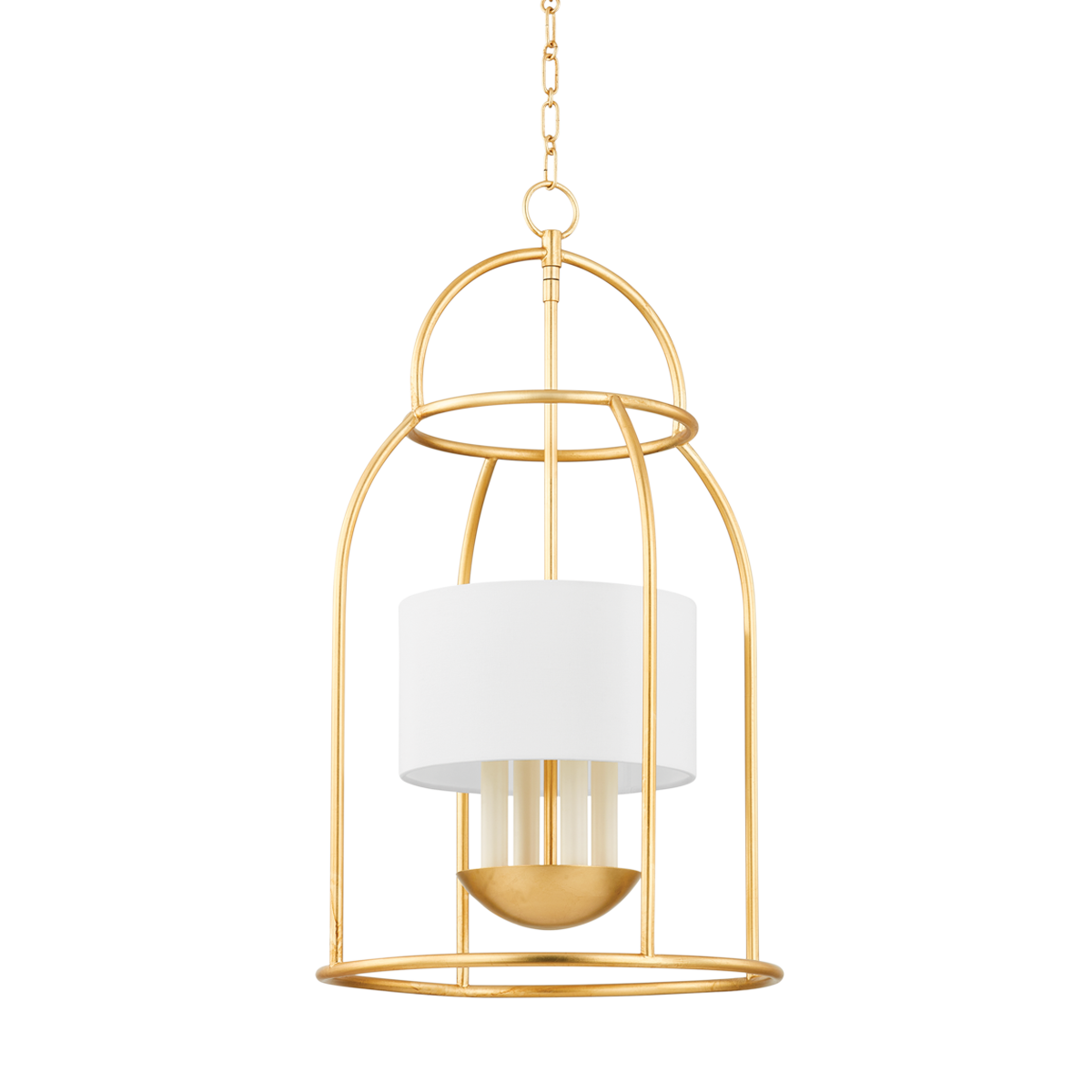 Delia Lantern Large Lantern Vintage Gold Leaf