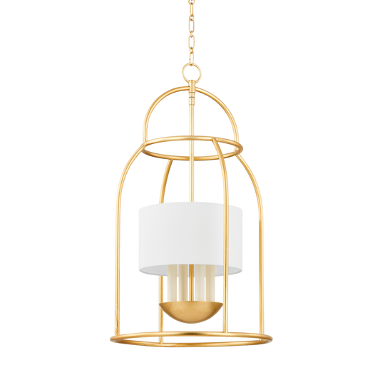 Delia Lantern Large Lantern Vintage Gold Leaf