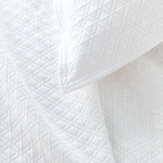 Diamond White Matelasse Sham Pillowcases & Shams