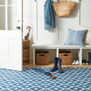 Elizabeth Navy Machine Washable Rug Machine Washable Rug