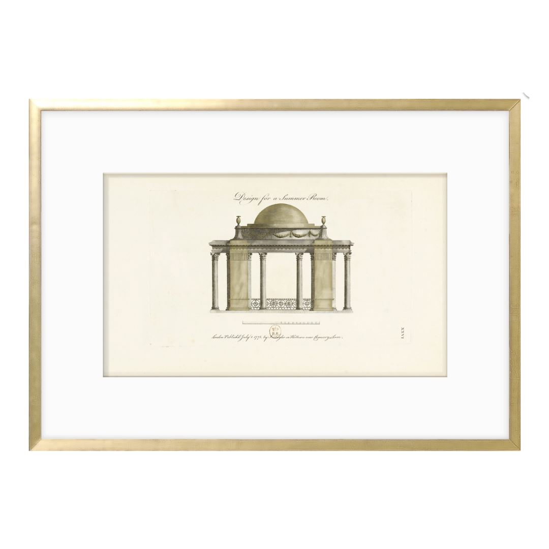 Engraving - Summer Room, 1778 - Small Framed Art