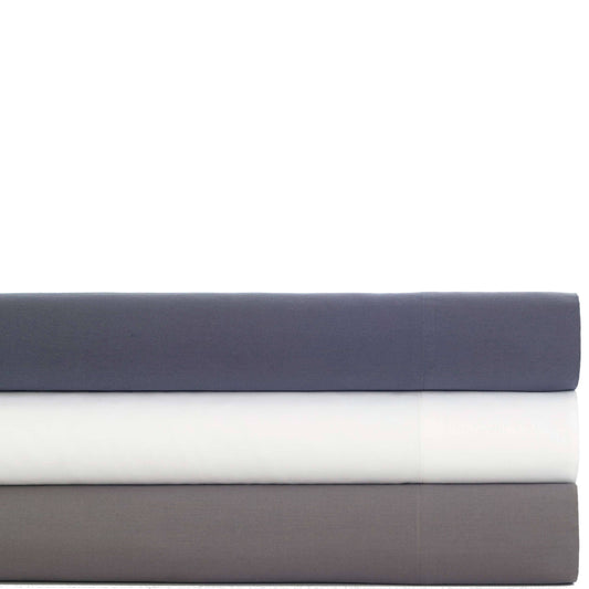 Essential Percale White Sham Pillowcases & Shams