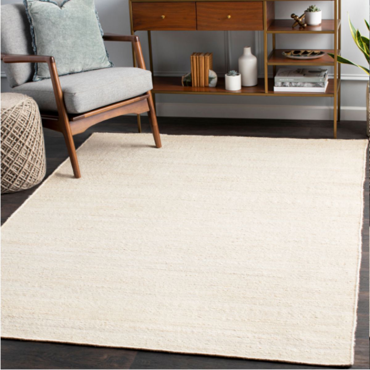 Evora Handmade Jute Rug- Beige Rugs