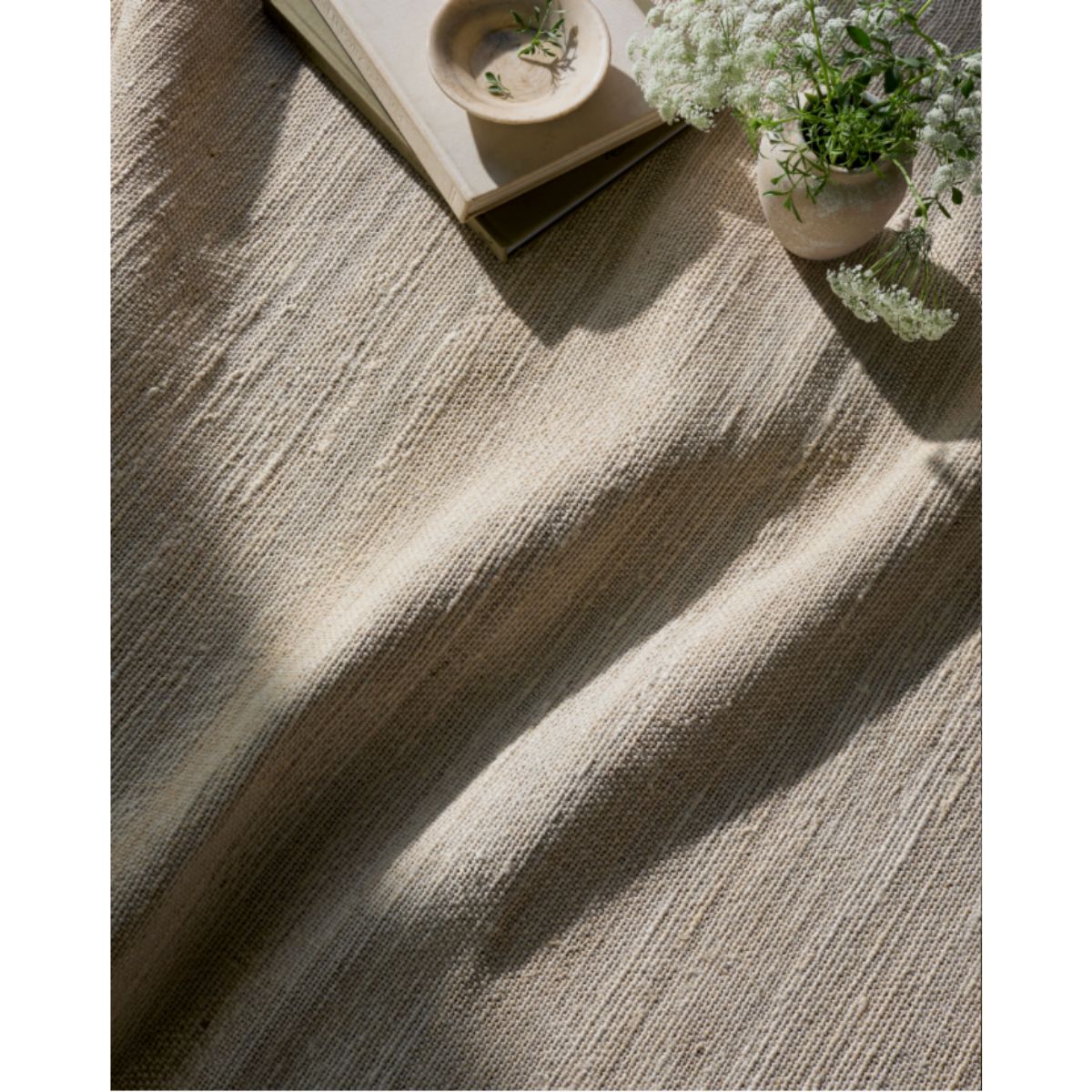 Evora Handmade Jute Rug- Beige Rugs