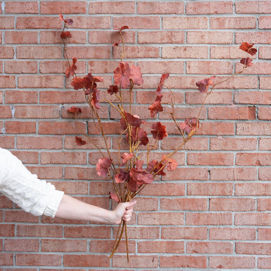 Faux Leaf Branch Greenery