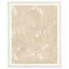 Floral Pattern on Parchment III Framed Art