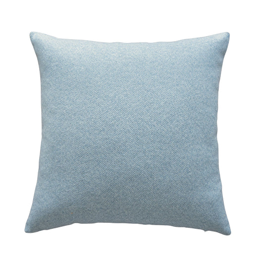 French Blue Herringbone Pillow - 20" Pillows