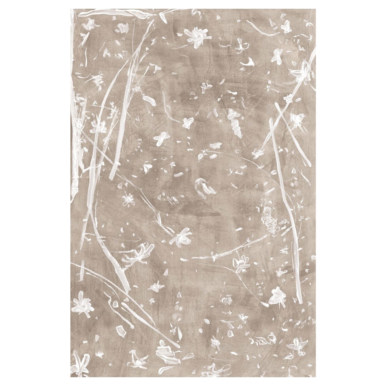 Frond Gestures II- Canvas Framed Art Taupe