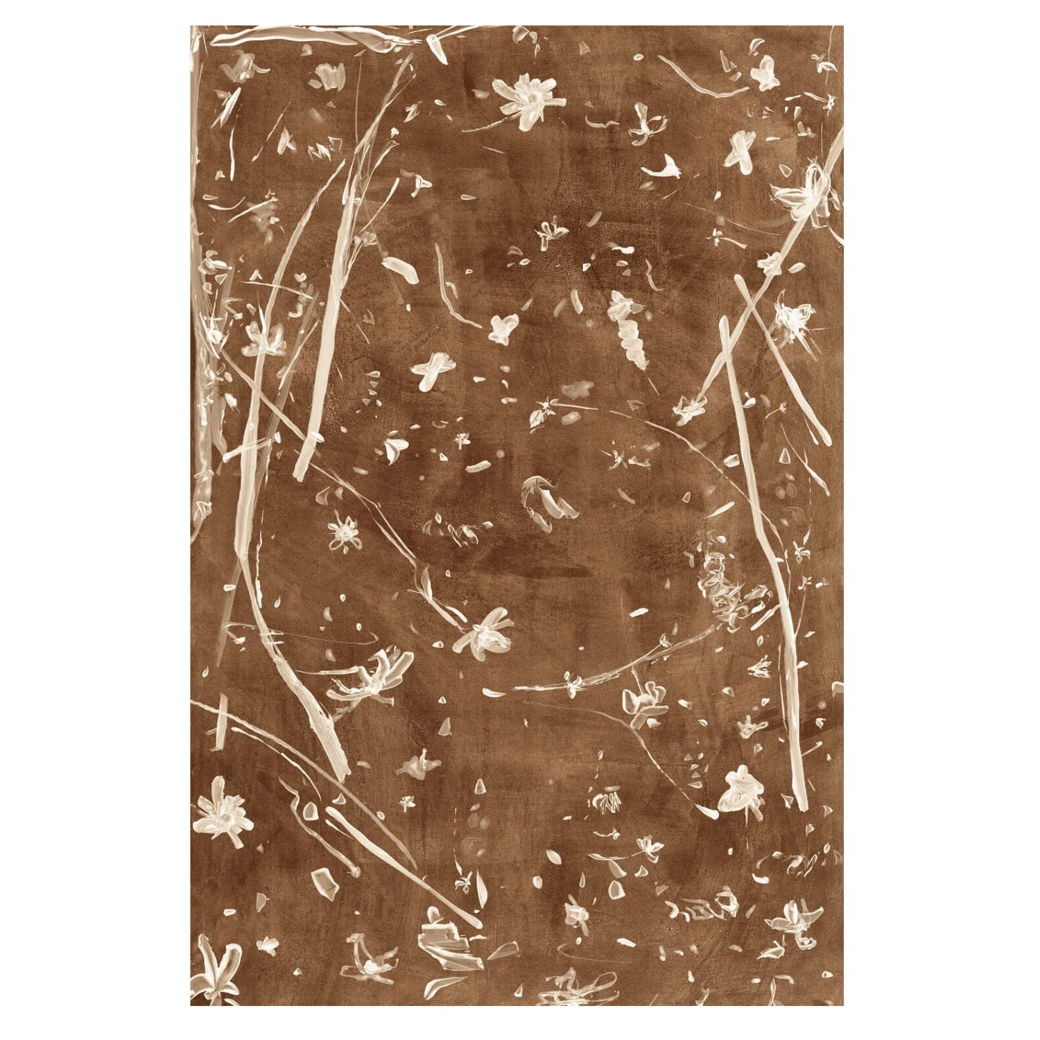 Frond Gestures II- Canvas Framed Art Mocha