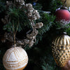 Gold Glass Pinecone Ornament - 6" Objects & Accents