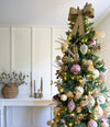 Gold Ribbed Mercury Glass Teardrop Ornament - 7" Objects & Accents