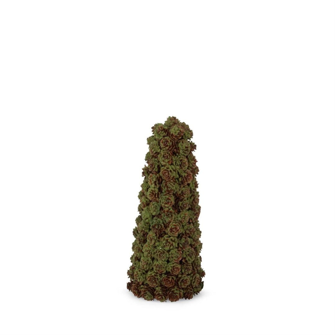 Green & Brown Pinecone Tree Objects & Accents