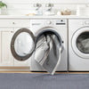 Gunner Stripe Grey Machine Washable Rug WASHABLE