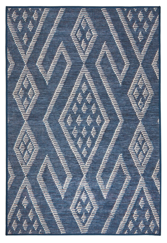 Guthrie Navy Machine Washable Rug Rugs